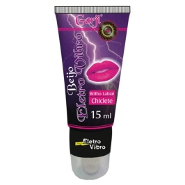 Brilho Labial Beijo Eletro Vibro Chiclete 15ml Garji