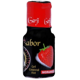 Gel Beijável +Sabor Hot Morango 15ml Garji