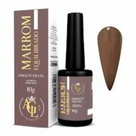 Esmalte Em Gel Marrom Equilibrado 10g AGL Nails