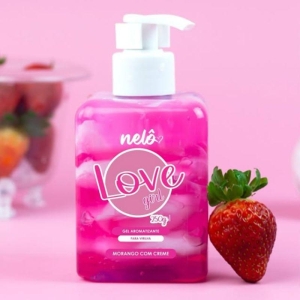Gel Love Morango com Creme 250g Nelô