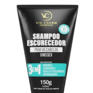 Shampoo Escurecedor 3 em 1 Unissex 150g Via Charm