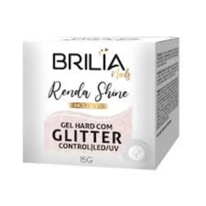 Gel Hard Com Glitter Renda Shine 15g Brilia Nails
