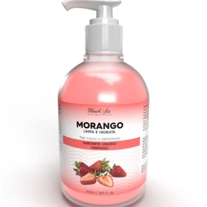 Sabonete Líquido Cremoso Morango 500ml Black Fix