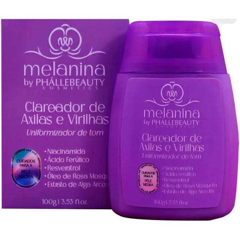 Clareador de Axilas e Virilha 100g Melanina Phállebeauty