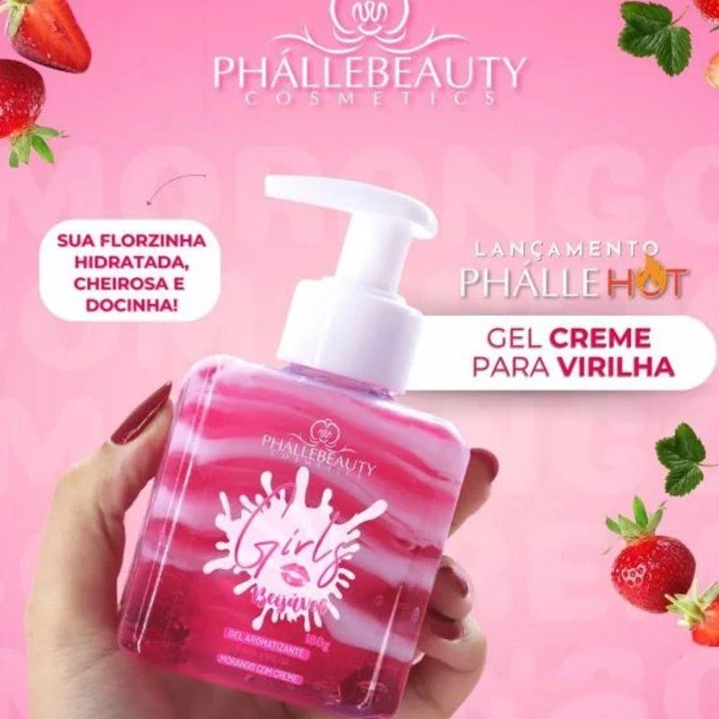 Gel Girl Morango com Creme 180g Phállebeauty