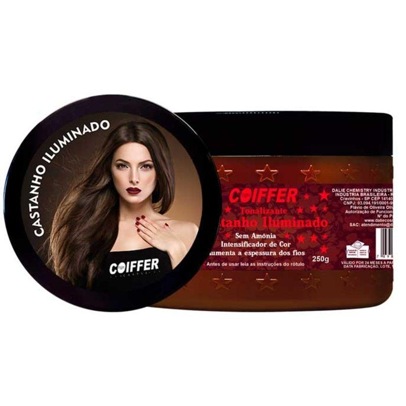 Máscara Tonalizante Castanho Iluminado Coiffer 250g