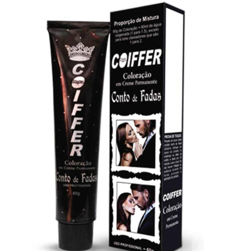 Tinta Para Cabelo Preta Coiffer 60g