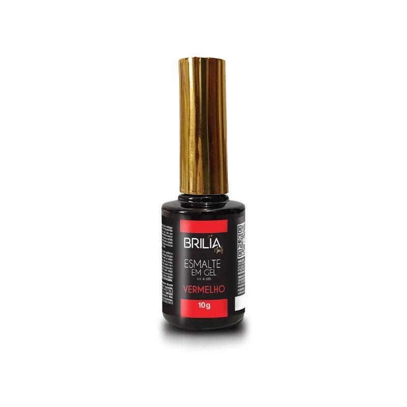 Esmalte Em Gel Vermelho 10g Brilia Nails