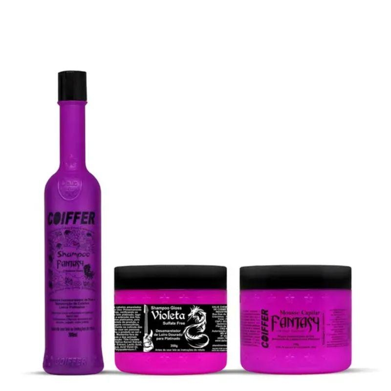 Kit Fantasy Coiffer (3 UN) Para Cabelos Loiros