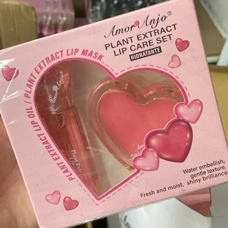 Kit Lip Gloss Crema Hidratante Amor Anjo