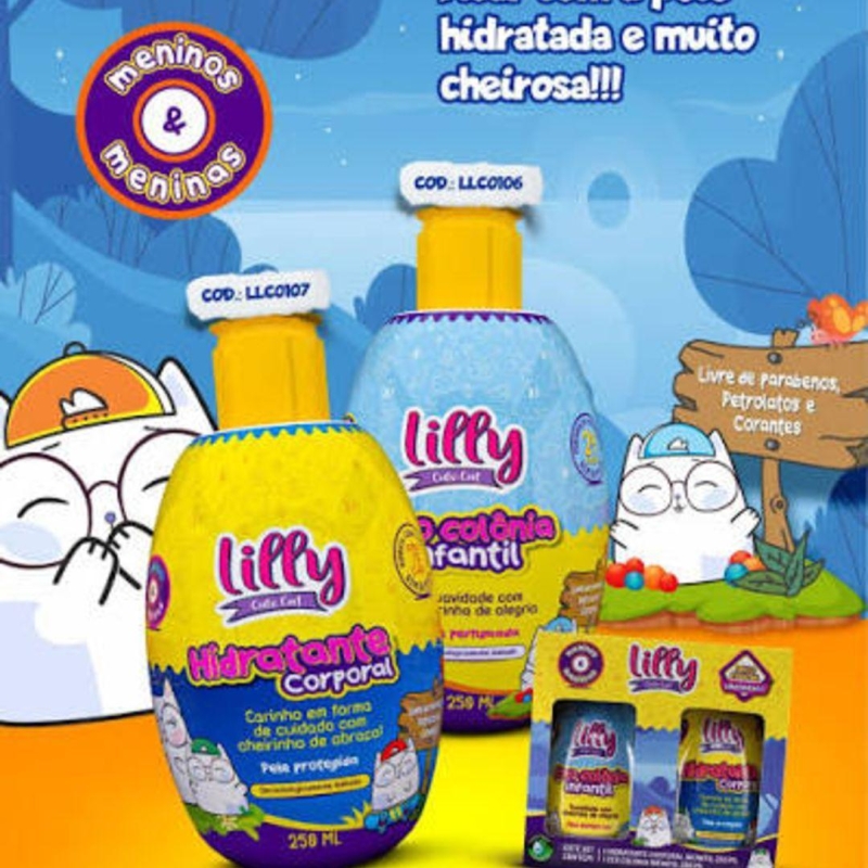 Kit Infantil Hidratante + Colonia 250ml LCC
