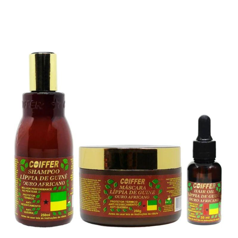 Kit Cliente Lippia de Guiné Coiffer (3 UN) Anti Ressecamento e Quebra
