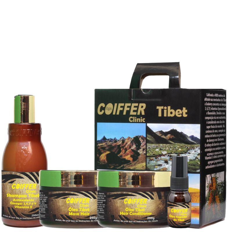 Kit Cliente Tibet Coiffer (3und) Para Cabelos Danificados e Ressecados