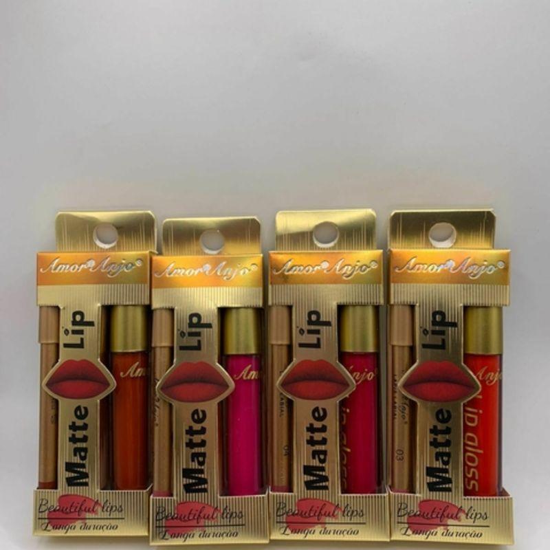 Matte Lip Lápis + Batom AM-MD004 Amor Anjo