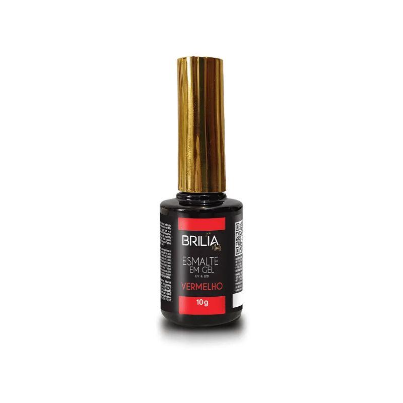 Esmalte Em Gel Vermelho 10g Brilia Nails