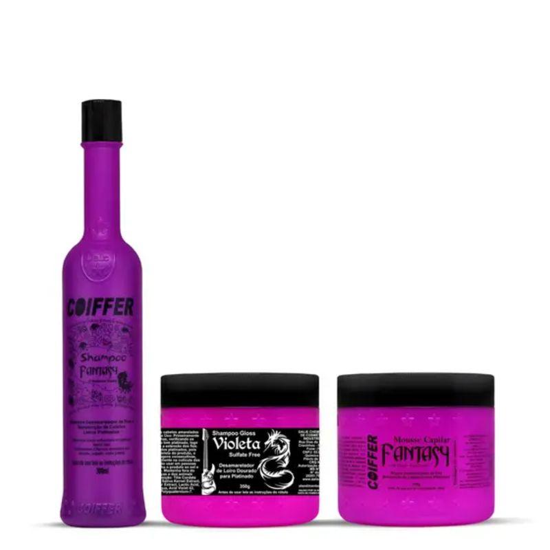 Kit Fantasy Coiffer (3 UN) Para Cabelos Loiros