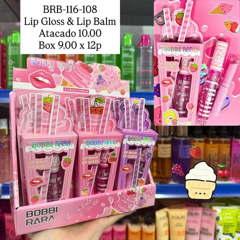 Kit Lip Balm /Gloss Magic Bobbi Rara