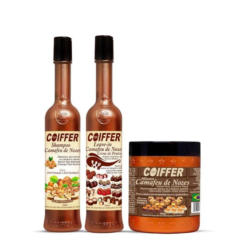 Kit Camafeu de Nozes Coiffer (3 UN)